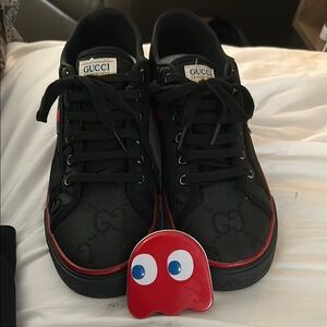 Gucci Black and Red Sneakers Athletic Casual
